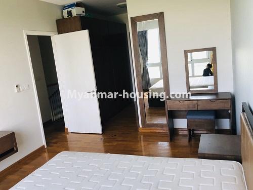 ミャンマー不動産 - 賃貸物件 - No.4640 - Duplex 2 bedrooms Top floor  Star City Condo room for rent in Thanlyin! - master bedroom view