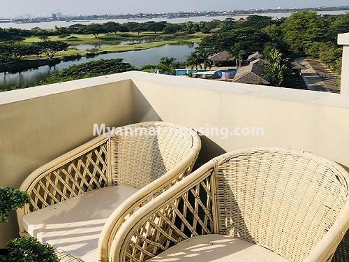 ミャンマー不動産 - 賃貸物件 - No.4640 - Duplex 2 bedrooms Top floor  Star City Condo room for rent in Thanlyin! - balcony view