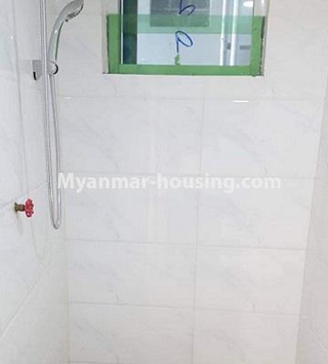 Myanmar real estate - for rent property - No.4663 - Newly built condominium room for rent on Htan Ta Pin road, Kamaryut! - bathroom view