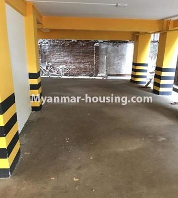 Myanmar real estate - for rent property - No.4663 - Newly built condominium room for rent on Htan Ta Pin road, Kamaryut! - car parking view