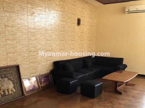 Myanmar real estate - for rent property - No.4665 - Landed house with big company or office option in Thanlwin Street, Golden Valley, Bahan! - another house living room view