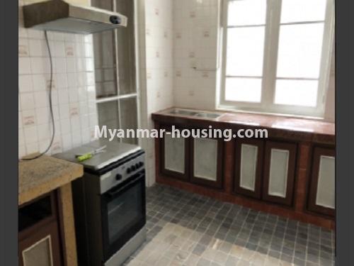 Myanmar real estate - for rent property - No.4665 - Landed house with big company or office option in Thanlwin Street, Golden Valley, Bahan! - kitchen view