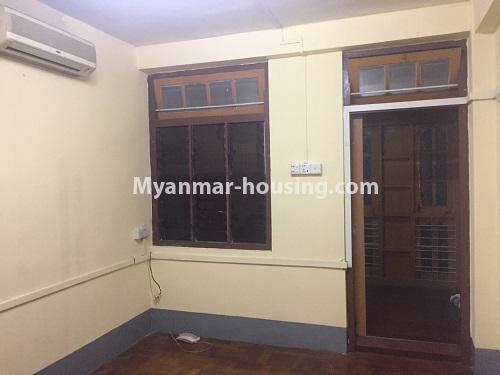 Myanmar real estate - for rent property - No.4667 - Two BH apartment for rent near Yankin Center! - main door and living room area