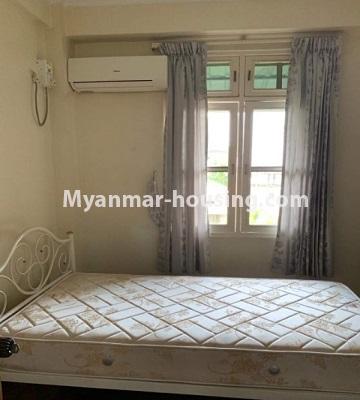 Myanmar real estate - for rent property - No.4670 - Furnished condominium room for rent near Myanmar Plaza! - bedroom 1 view