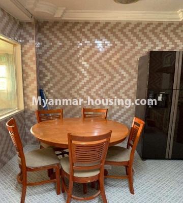 Myanmar real estate - for rent property - No.4670 - Furnished condominium room for rent near Myanmar Plaza! - dinning area view