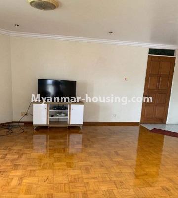 Myanmar real estate - for rent property - No.4670 - Furnished condominium room for rent near Myanmar Plaza! - another view of living room