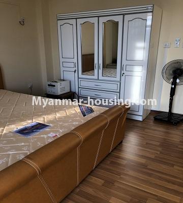 Myanmar real estate - for rent property - No.4672 - Nice 3BHK Aung Chan Thar Codominium room for rent in Yankin! - master bedroom view