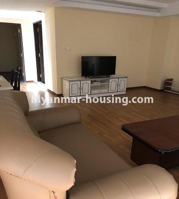 Myanmar real estate - for rent property - No.4672 - Nice 3BHK Aung Chan Thar Codominium room for rent in Yankin! - another view of living room