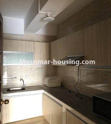 Myanmar real estate - for rent property - No.4672 - Nice 3BHK Aung Chan Thar Codominium room for rent in Yankin! - kitchen view