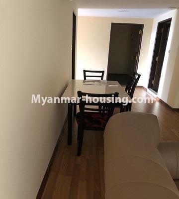 Myanmar real estate - for rent property - No.4672 - Nice 3BHK Aung Chan Thar Codominium room for rent in Yankin! - dining area view