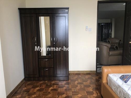 Myanmar real estate - for rent property - No.4673 - Decorated and furnished Aung Chan Thar Codominium room for rent in Yankin! - master bedroom view