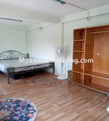 Myanmar real estate - for rent property - No.4675 - Furnished and decorated apartment room for rent in Sanchaung! - bedroom area