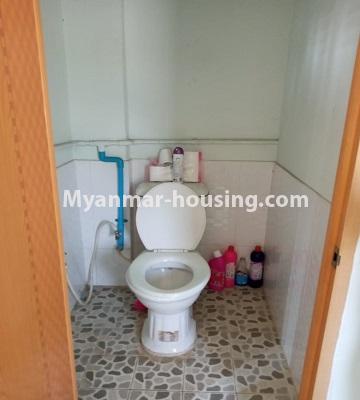 Myanmar real estate - for rent property - No.4675 - Furnished and decorated apartment room for rent in Sanchaung! - toilet view