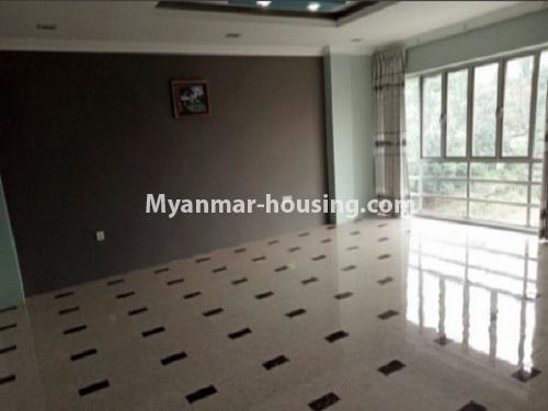 Myanmar real estate - for rent property - No.4678 - Condominium room for rent near Tarmway Ocean! - living room view