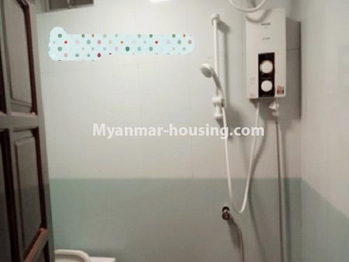 Myanmar real estate - for rent property - No.4678 - Condominium room for rent near Tarmway Ocean! - bathroom view