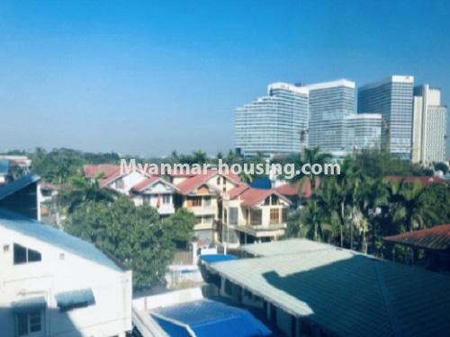 Myanmar real estate - for rent property - No.4679 - Nice apartment room for rent near Myanmar Plaza! - outside view from balcony