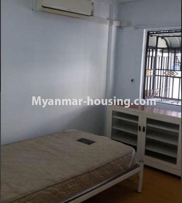 Myanmar real estate - for rent property - No.4680 - Furnished 3BHK apartment in Shwe Ohn Pin Housing, Yankin! - another single bedroom view