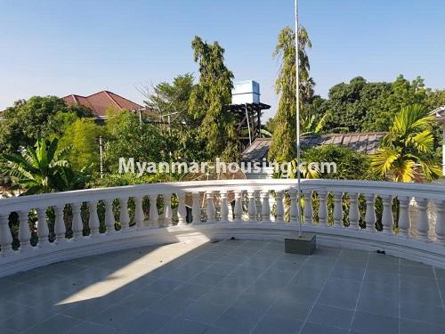 ミャンマー不動産 - 賃貸物件 - No.4702 - Six BHK two storey landed house for rent in Golden Valley, Bahan! - balcony view