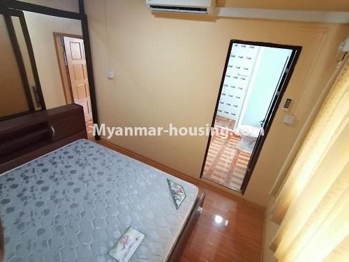 Myanmar real estate - for rent property - No.4706 - Furnished 1 BHK condominium room for rent in Sanchaung! - bedroom view