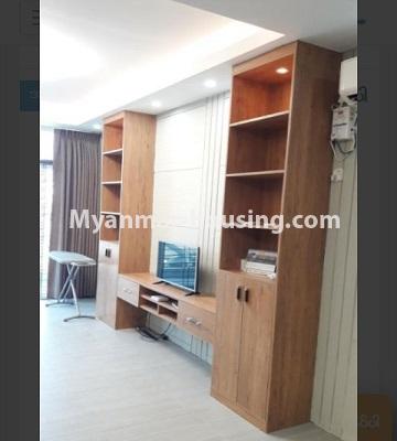 Myanmar real estate - for rent property - No.4710 - Two BHK Sanchaung Garden Residence Condominium room for rent in Sanchaung! - anothr view of living room