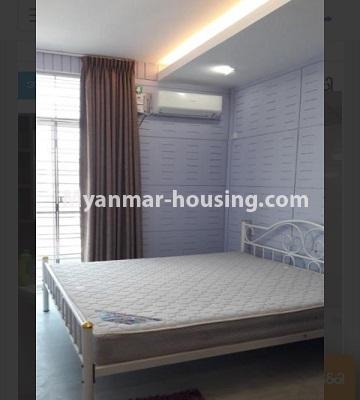 Myanmar real estate - for rent property - No.4710 - Two BHK Sanchaung Garden Residence Condominium room for rent in Sanchaung! - master bedroom view