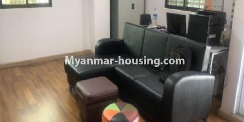 Myanmar real estate - for rent property - No.4731 - Clean and lovely 1 BHK condominium room for rent near Myaynigone City Mart! - living room view