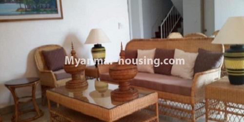 Myanmar real estate - for rent property - No.4733 - Furnished Duplex Penthouse for rent in Star City, Thanlyin! - living room view