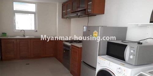 Myanmar real estate - for rent property - No.4733 - Furnished Duplex Penthouse for rent in Star City, Thanlyin! - kitchen view