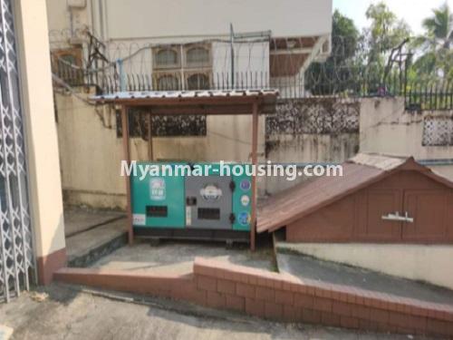 Myanmar real estate - for rent property - No.4735 - Three storey landed house for rent in Golden Valley, Bahan! - generator view