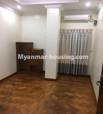 Myanmar real estate - for rent property - No.4736 - Furnished ground floor condominium room with three bedrooms for rent in Sanchaung! - single bedroom view