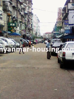 Myanmar real estate - for rent property - No.879 - Near Yuzana Palazar and Mingalar Market  - View of the street.