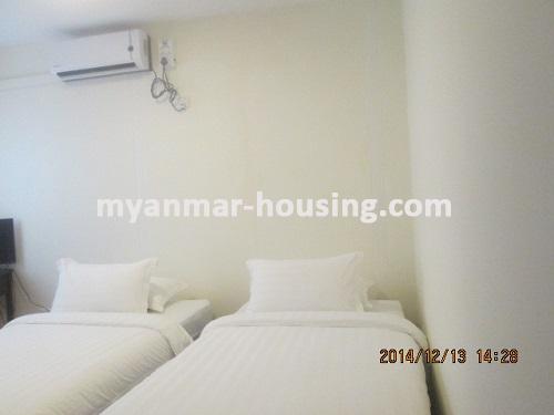 Myanmar real estate - for rent property - No.894 - Bangalo style room is available around Inya Lake! - View of bed room