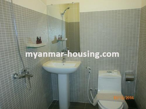 Myanmar real estate - for rent property - No.894 - Bangalo style room is available around Inya Lake! - View of the wash room.