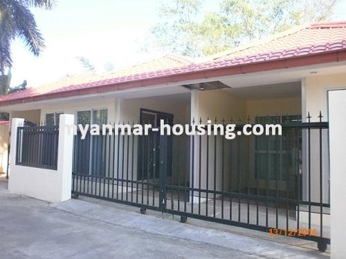 Myanmar real estate - for rent property - No.894 - Bangalo style room is available around Inya Lake! - Front view of the room