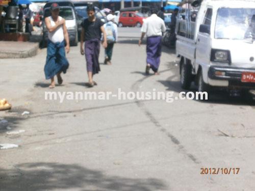 Myanmar real estate - for rent property - No.995 - Ground floor, good for business to rent  in Mingalar Taung Nyunt Township ! - view of the street