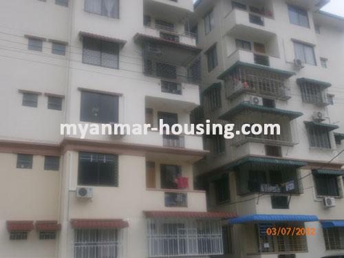 Myanmar real estate - for sale property - No.1007 - A Good Apartment Now On Sale In Shwe Own Pin Housing! - View of the building.