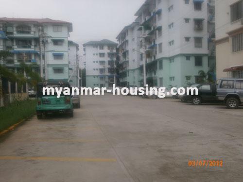 Myanmar real estate - for sale property - No.1007 - A Good Apartment Now On Sale In Shwe Own Pin Housing! - View of the street