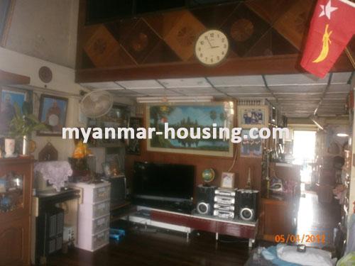 Myanmar real estate - for sale property - No.1008 - A Good Landed House 6-stories In Tarmwe Township ! - View of the living room