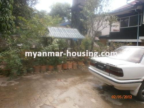 Myanmar real estate - for sale property - No.1034 - Property of a good landed house in Yankin ! - View of the garden