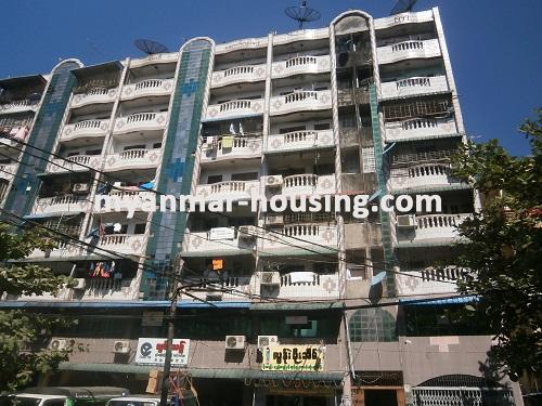 Myanmar real estate - for sale property - No.1101 - Apartment for sale in Tarmway! - View of the building.