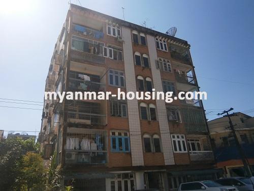 Myanmar real estate - for sale property - No.1114 - Wide apartment now for sale. - View of the building.