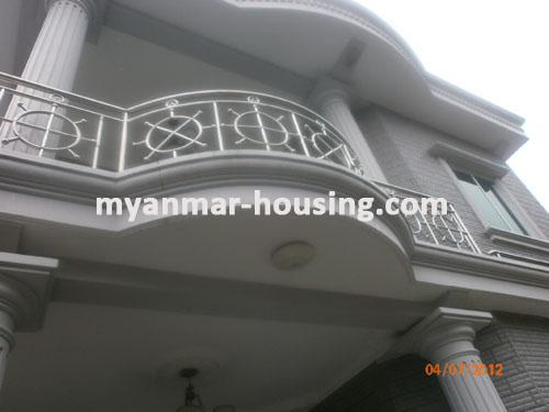 Myanmar real estate - for sale property - No.1157 - A good landed house for family living ! - View of the building.