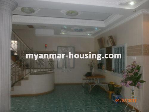 Myanmar real estate - for sale property - No.1157 - A good landed house for family living ! - View of the living room