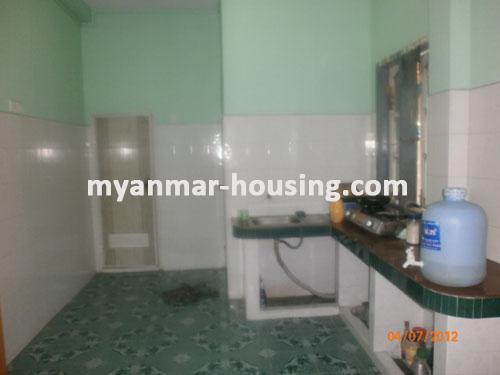 Myanmar real estate - for sale property - No.1157 - A good landed house for family living ! - view of the kitchen room.