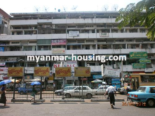 Myanmar real estate - for sale property - No.1195 - Good location in Junction Hledan ,Open for live and office ! - View of the infront building