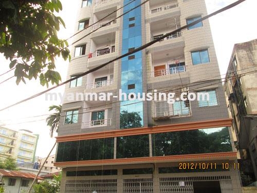 Myanmar real estate - for sale property - No.1198 - Apartment with fair price in Kamaryut township! - View of the building.