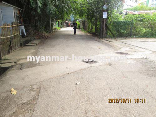 Myanmar real estate - for sale property - No.1198 - Apartment with fair price in Kamaryut township! - View of the street.