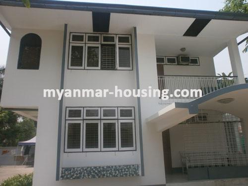 Myanmar real estate - for sale property - No.1206 - A good Landed house with two stories for sale in Pyin Lone Yeik Mone Housing ! - infront of the house