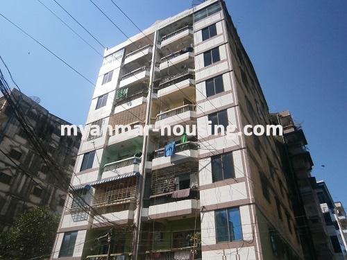 Myanmar real estate - for sale property - No.1283 - Apartment for sale near Yuzana Plaza! - View of the building.