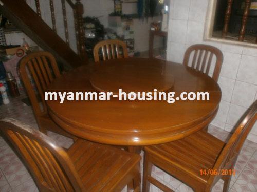 Myanmar real estate - for sale property - No.1307 - Landed house good for family living in Sanchaung  - View of the Dinning room